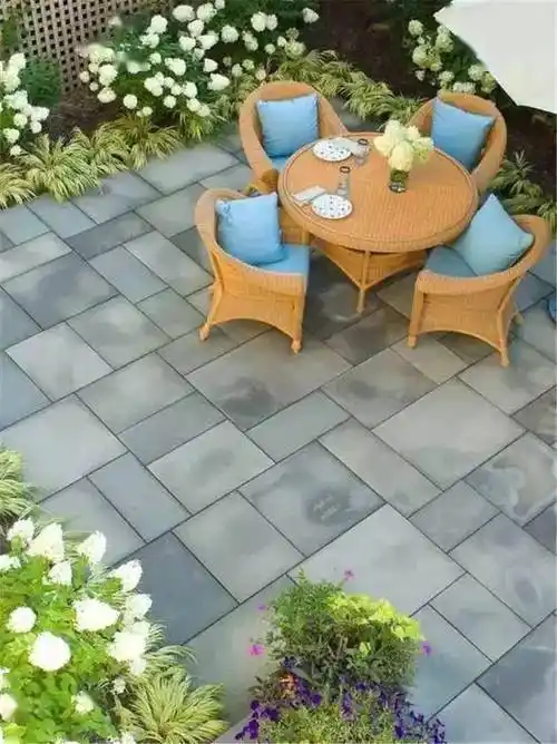 别墅庭院石材铺装设计参考