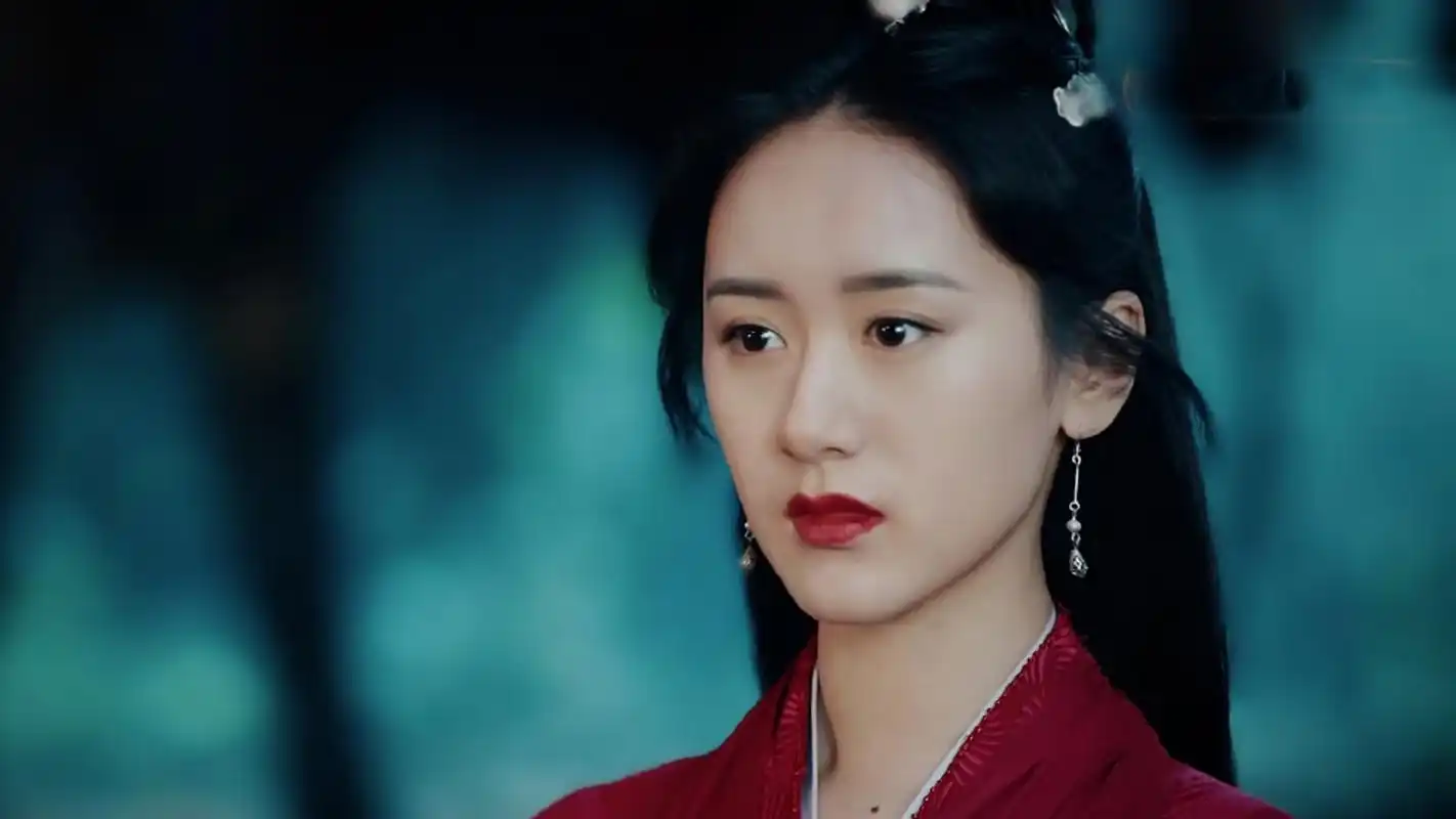 袁冰妍《听雪楼》红衣剧照图片壁纸