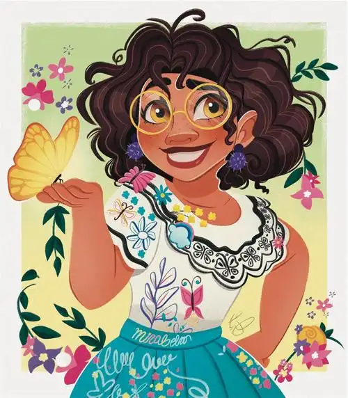 10 张欧美风格卡通人物插画!