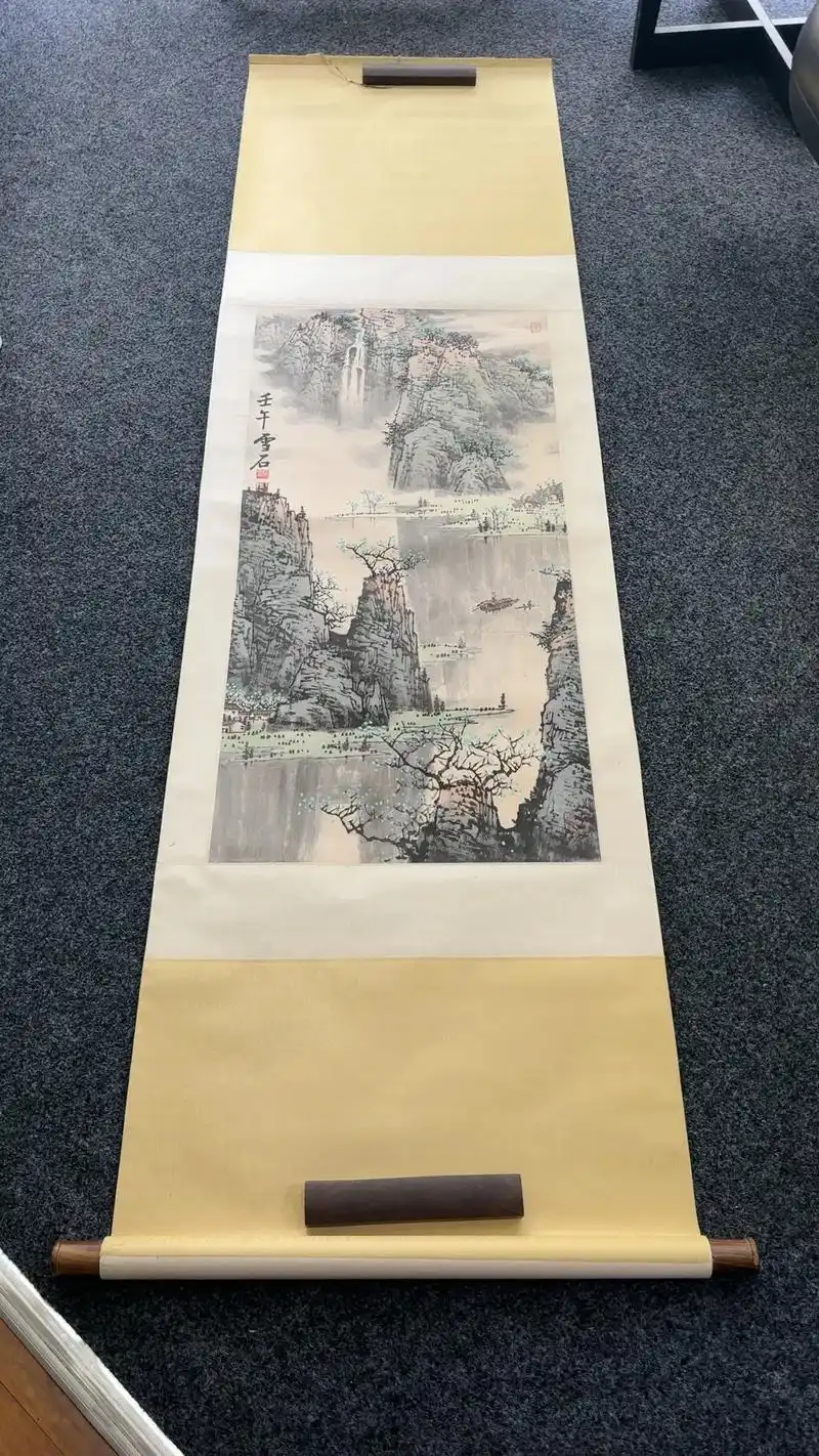 白雪石,北京人,老师的山水画师宗北派,旁及南派,广采博取,兼 - 抖音