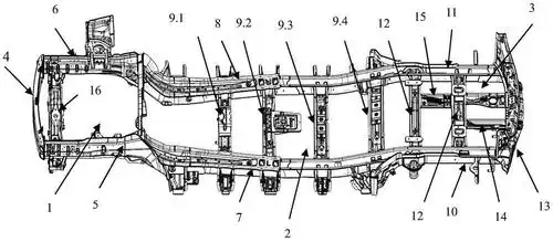 一种整体车架结构