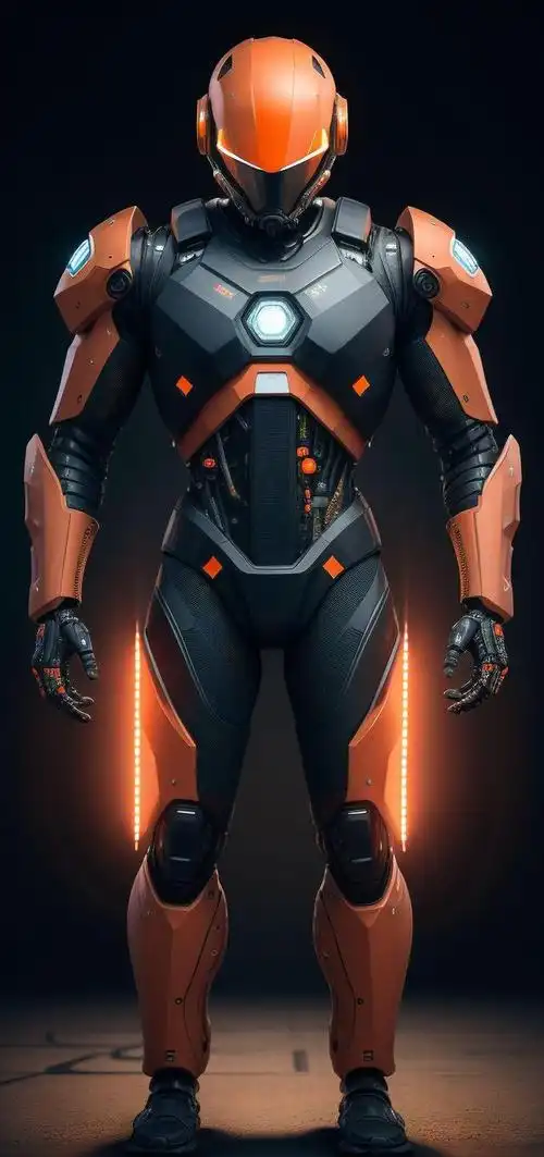 ai绘画壁纸未来人形酷炫机甲战士4k超清原图