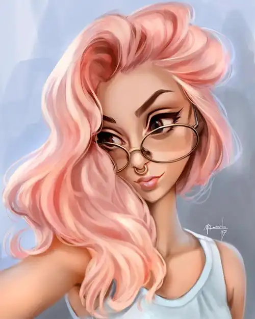 国外marco aurelio漂亮生动的女性人物插画设计欣赏