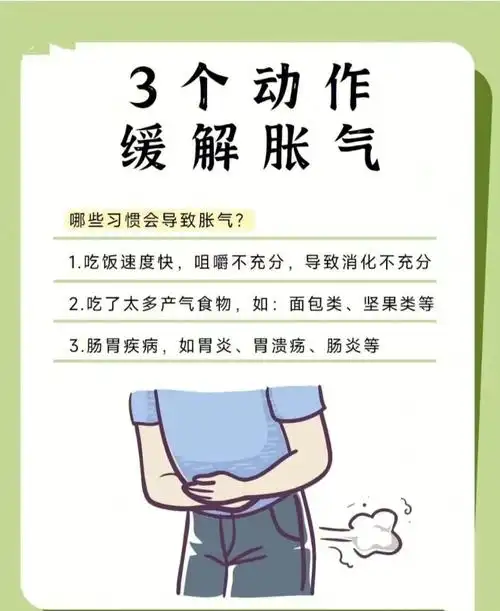 肚子胀气如何快速排气?哪些习惯会导致胀气