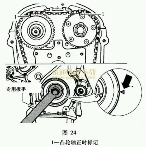 你看一下吧  其实每拆一款发动机  正时都会特别注意看一下的  以免