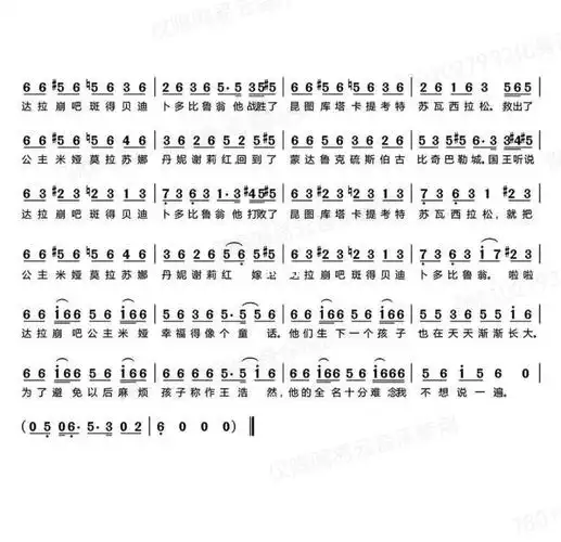 达拉崩吧的谱子有要的吗