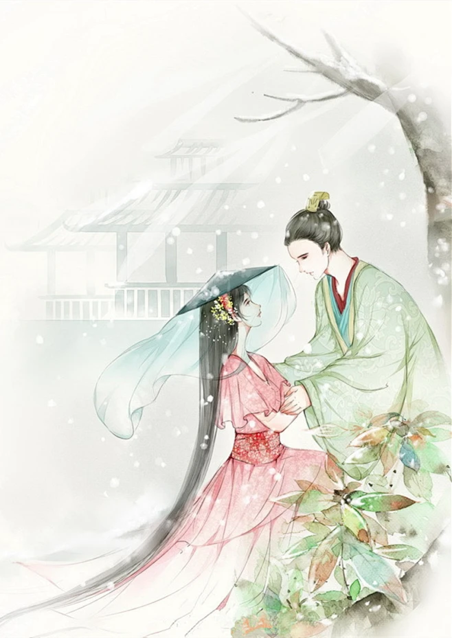 古风情侣 古装情侣 情侣 古代 古风人物 仙侠 唯美 爱情 恋爱 游戏